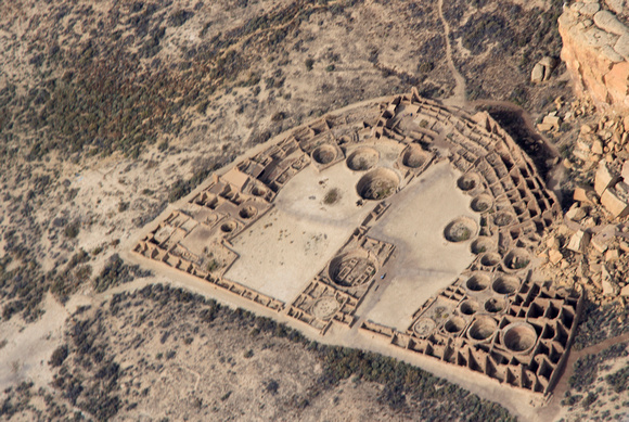 Flying over Chaco Canyon